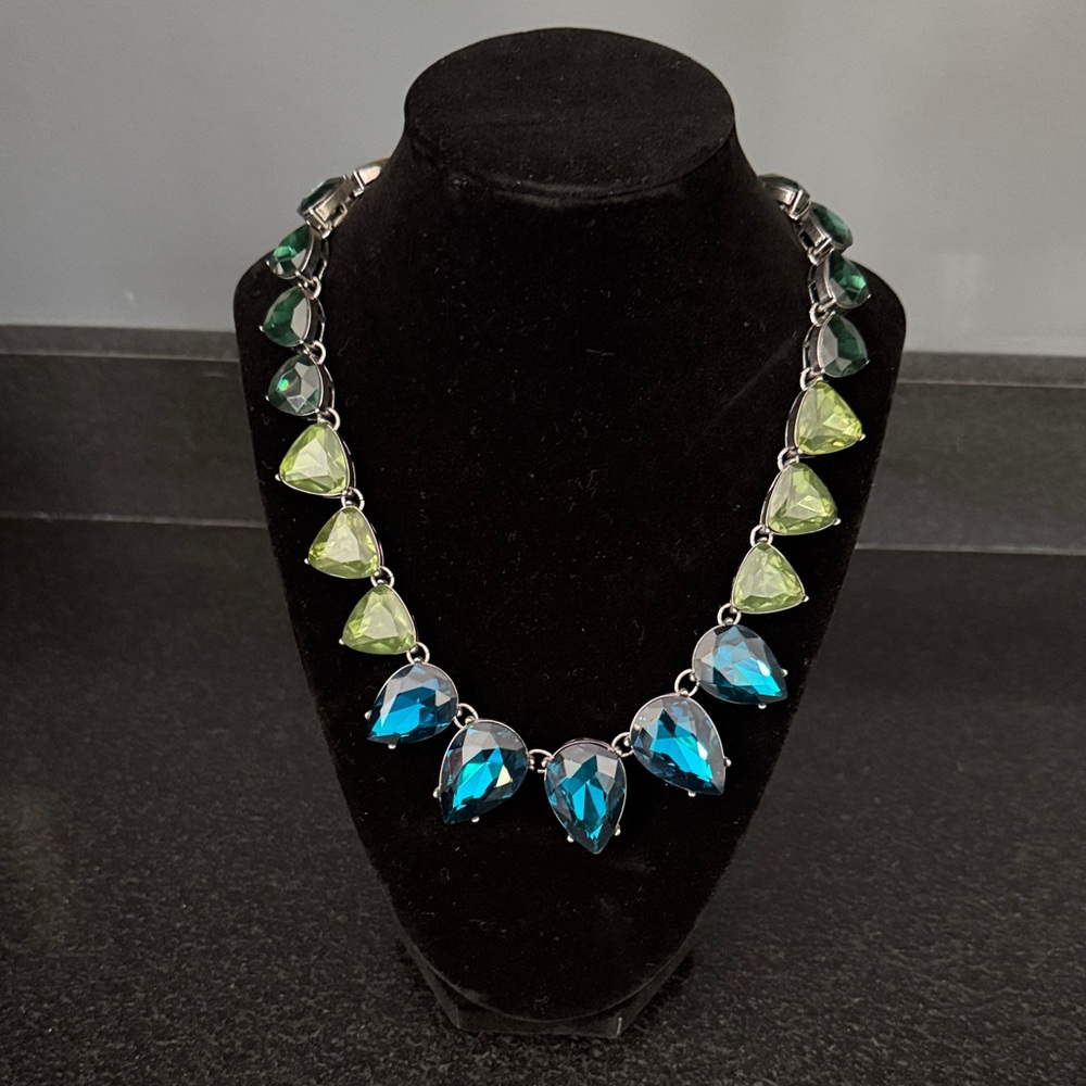 Chloe + Isabel Color Code Teal Teardrop Necklace
